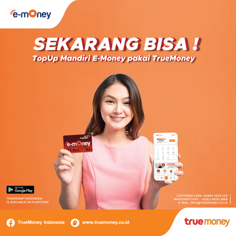 Top Up Mandiri E Money Pakai Aplikasi Truemoney Indonesia Truemoney