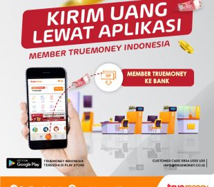 Kirim Uang Dari Aplikasi MEMBER TrueMoney Indonesia Ke Bank