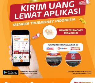 Kirim Uang Tunai Dari Aplikasi MEMBER TrueMoney Indonesia