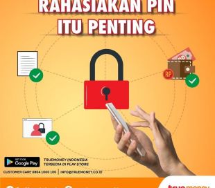 Secret PIN for the security of your transactions on the TrueMoney Indonesia application