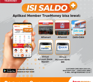 Isi Saldo Aplikasi TrueMoney Indonesia (MEMBER)