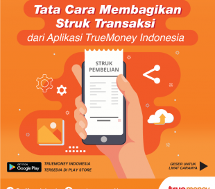 Berbagi Struk Transaksi TrueMoney Tanpa Harus Print Kertas