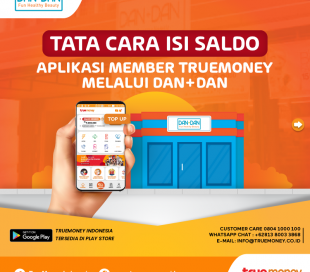 Top Up balance of the TrueMoney Indonesia application through the DAN + DAN Store (MEMBER)