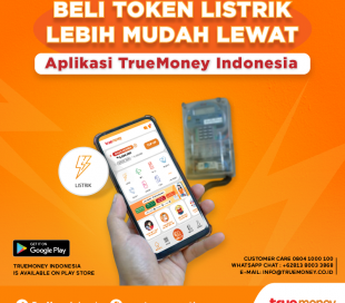 Buy electricity tokens starting IDR 20K  on the TrueMoney Indonesia application