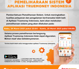 Pemeliharaan Sistem Aplikasi TrueMoney Indonesia