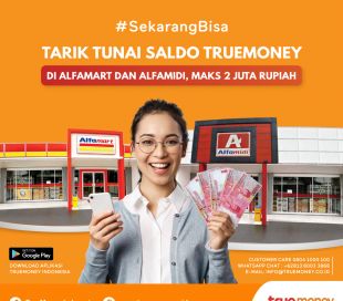 #SekarangBisa Tarik Tunai saldo Truemoney di Alfamart dan Alfamidi (Maksimal  2juta)