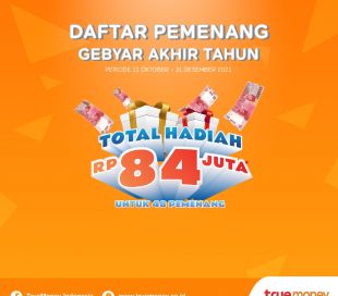 ANNOUNCEMENT :Winner Gebyar Akhir Tahun TrueMoney Indonesia